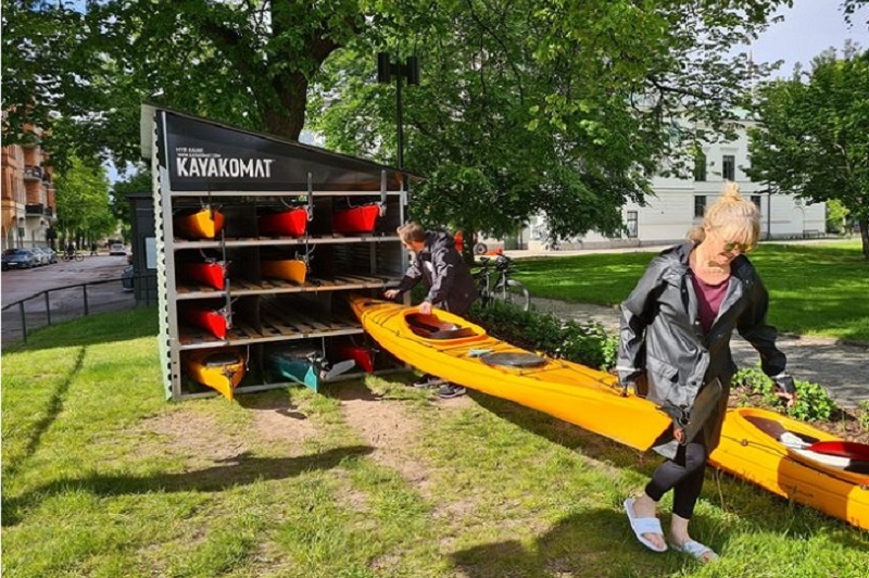 Kayakomat i Karlstad